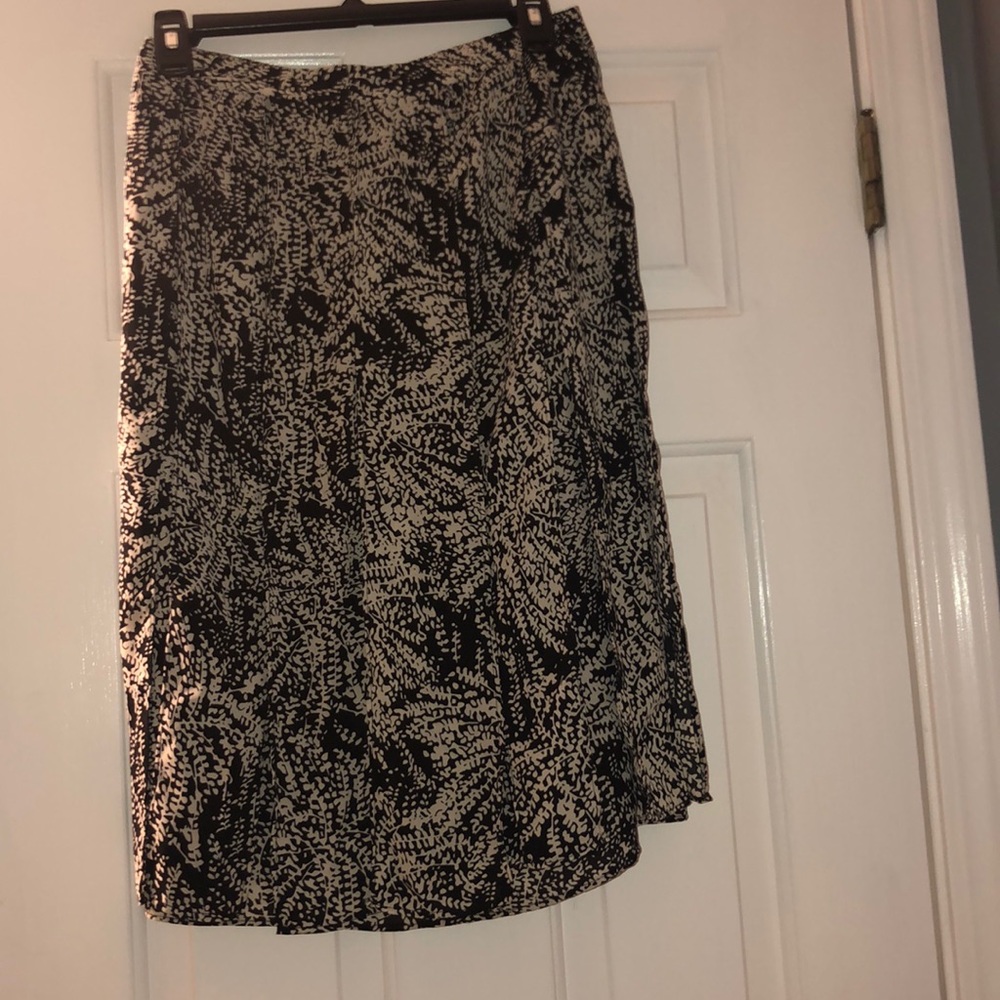 Who What Wear Black and Cream Skirt